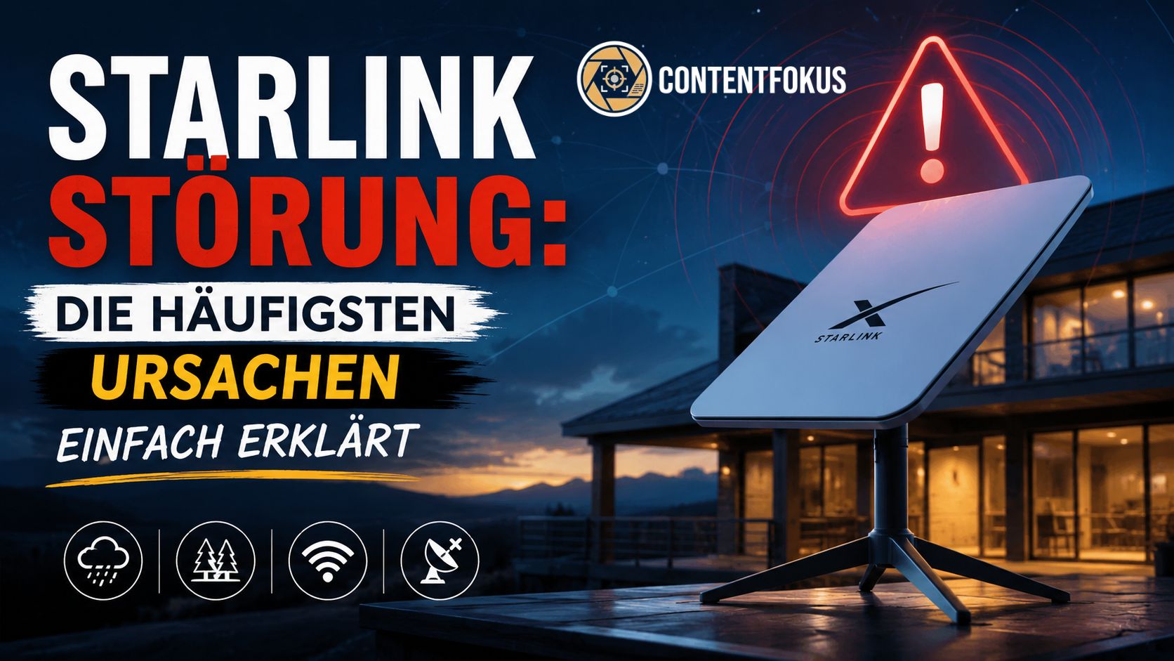 Starlink Störung: Die häufigsten Ursachen einfach erklärt