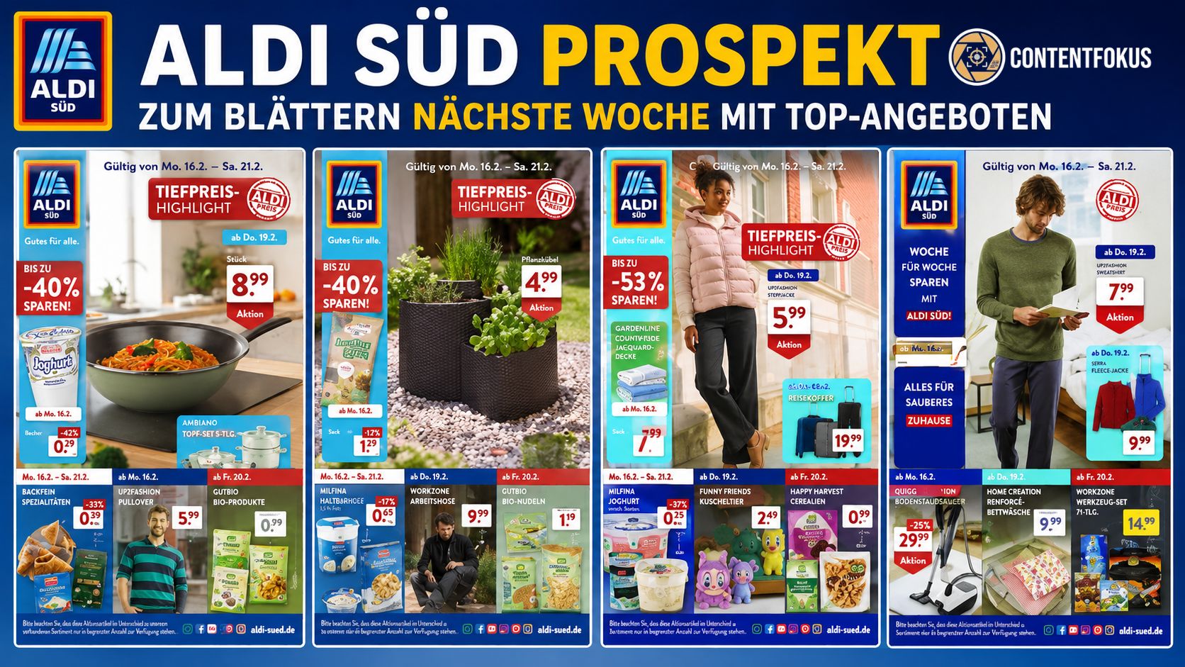 Jetzt ansehen: Aldi Süd Prospekt zum Blättern nächste Woche mit Top-Angeboten