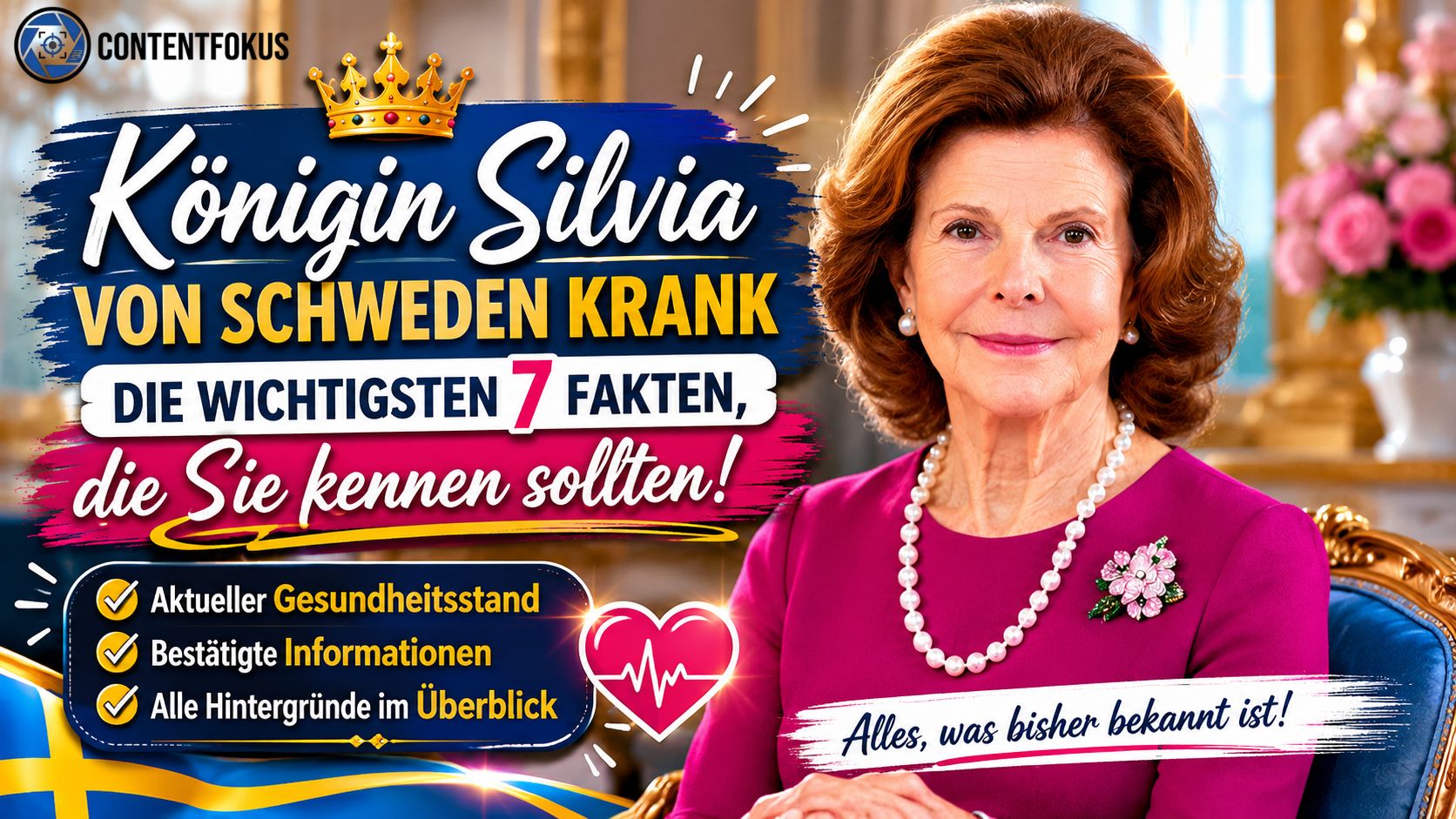 königin silvia von schweden krank