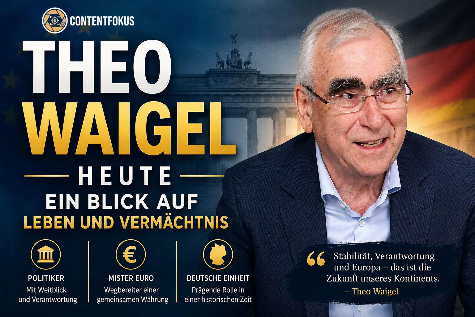 Theo Waigel heute: Ein Blick auf Leben und Vermächtnis