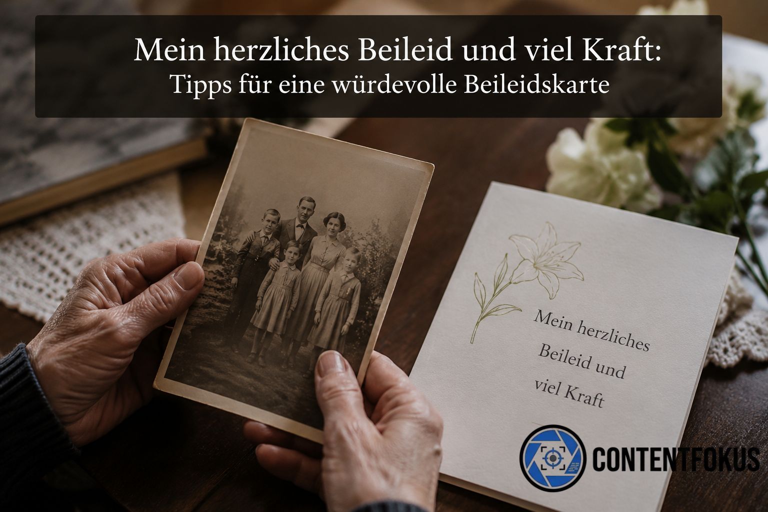 Mein herzliches Beileid und viel Kraft: Tipps für eine würdevolle Beileidskarte